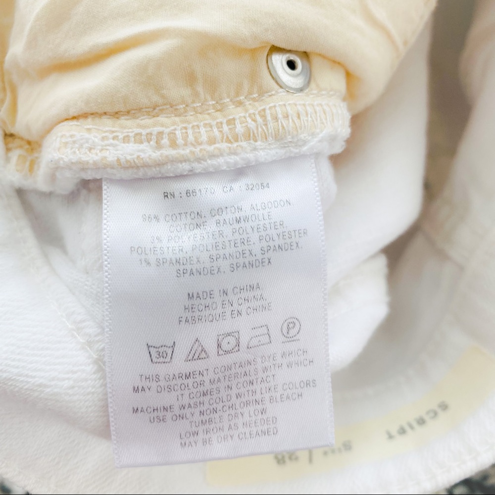 Anthropologie Pilcro & The Letterpress White Denim Shorts Size 28 - Picture 4 of 7